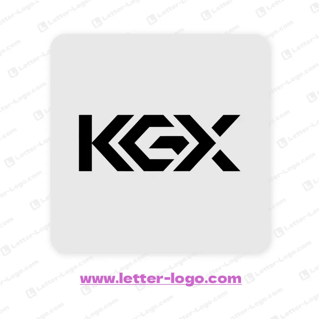 letter kgx logo unique