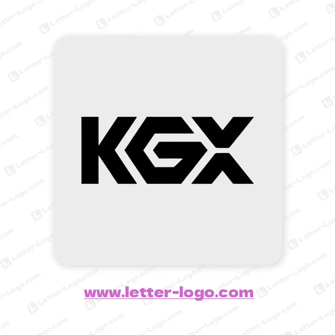 letter kgx logo vector