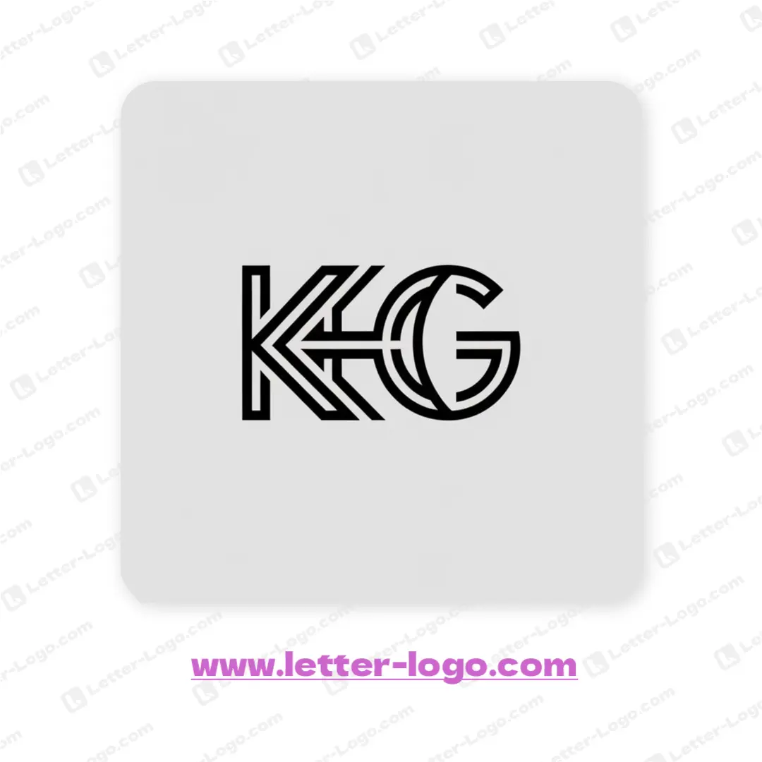 letter khg logo minimalist