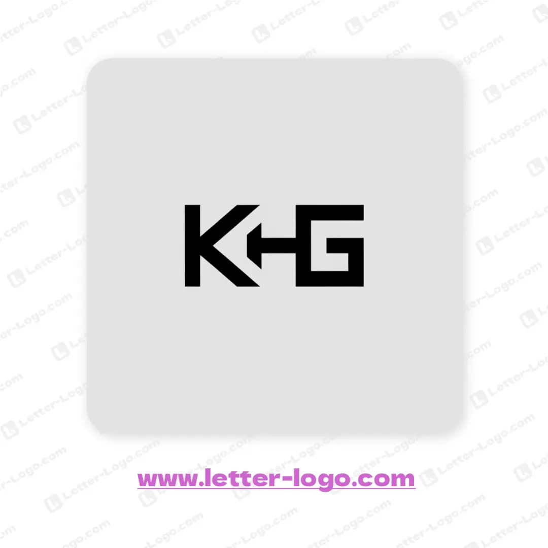 letter khg logo modern