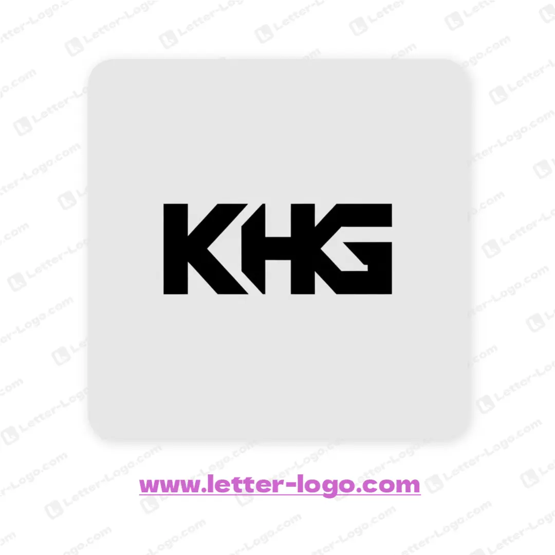 letter khg logo unique