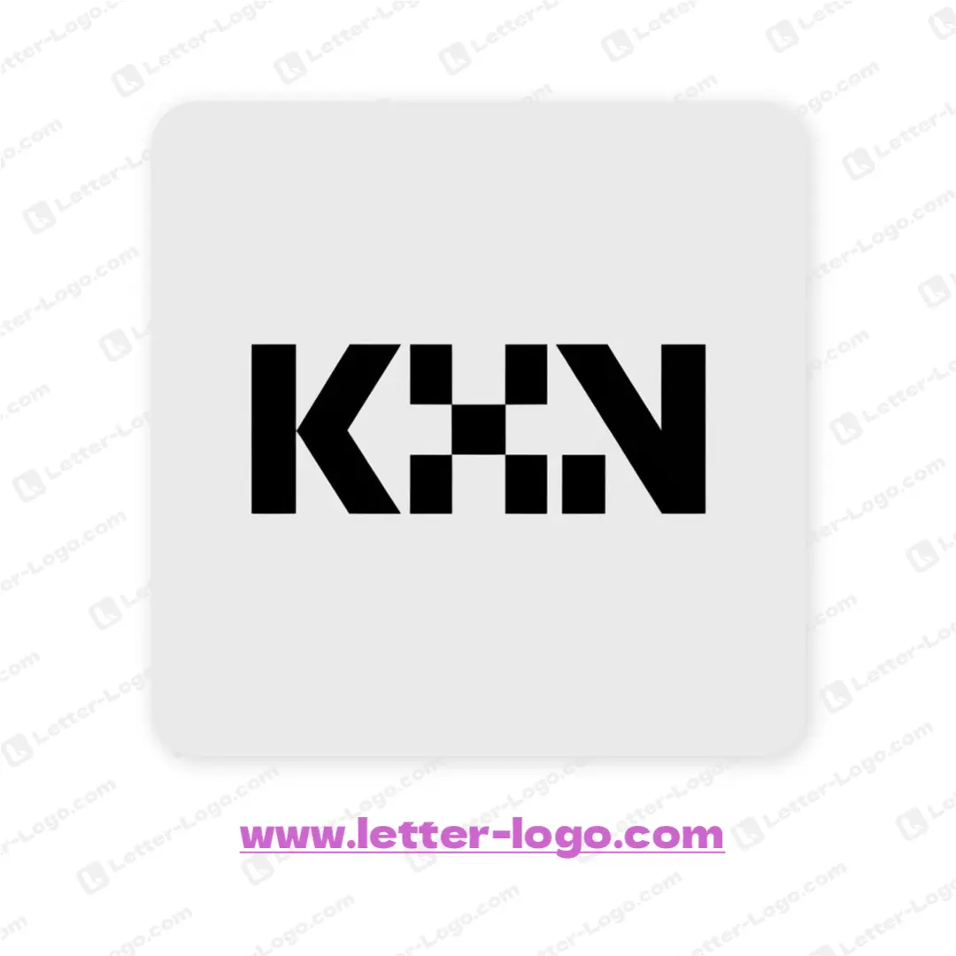 letter khn logo creative