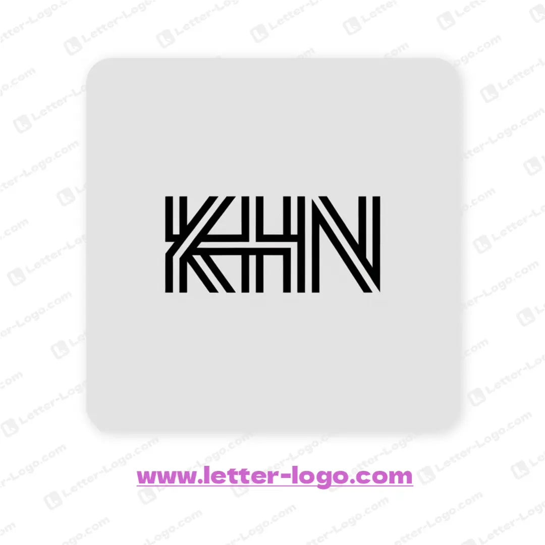letter khn logo icon
