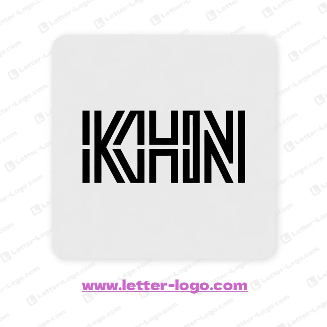 letter khn logo modern