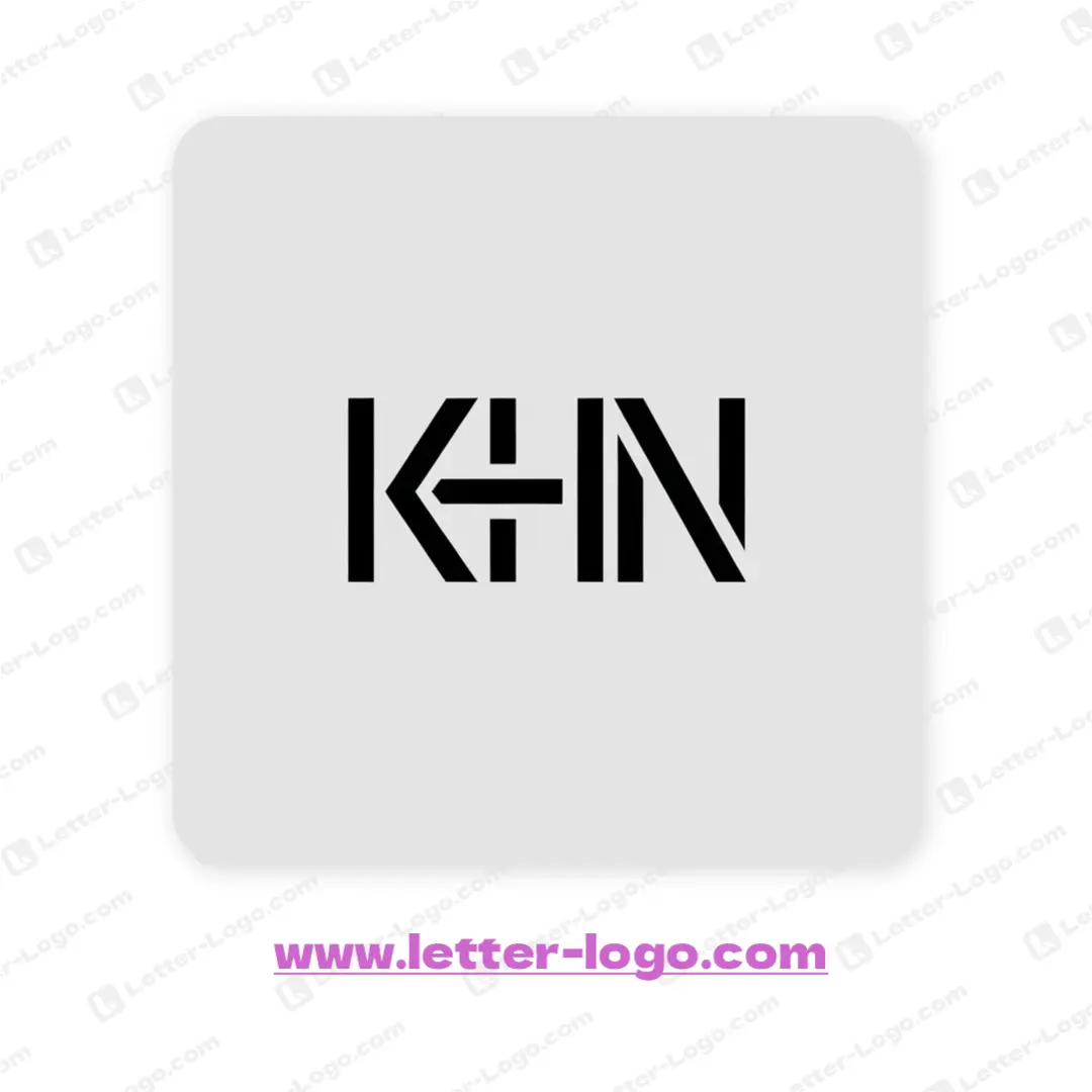 letter khn logo professional