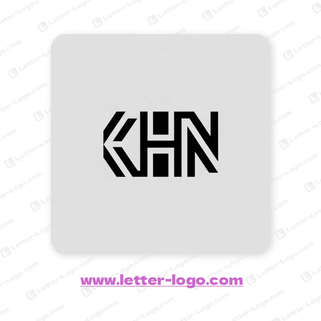 letter khn logo unique