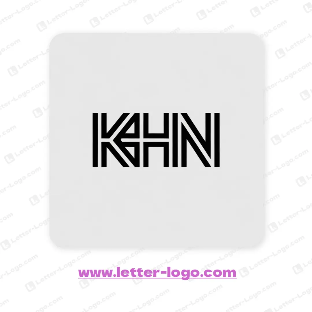 letter khn logo vector