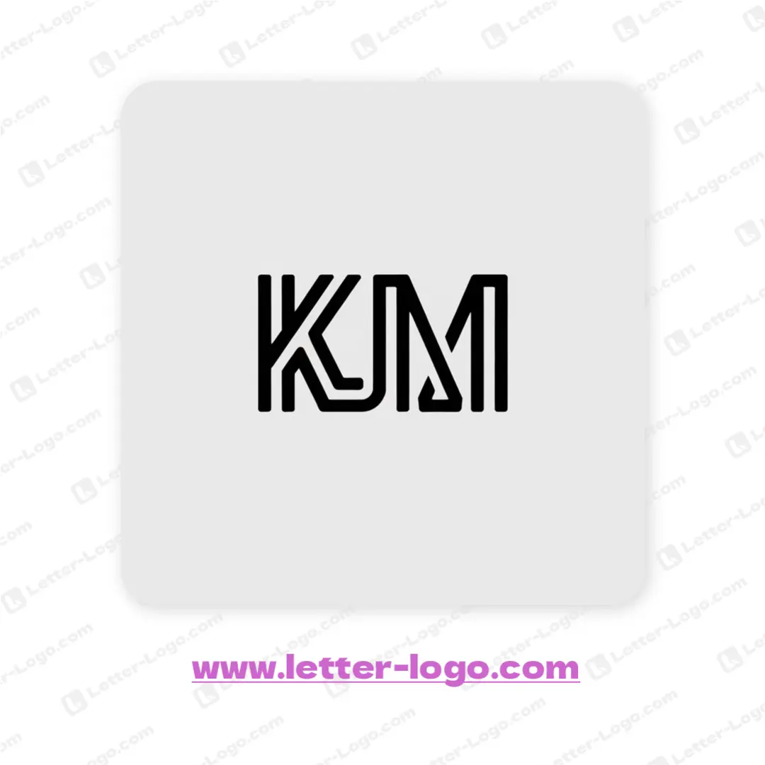 letter kjm logo icon