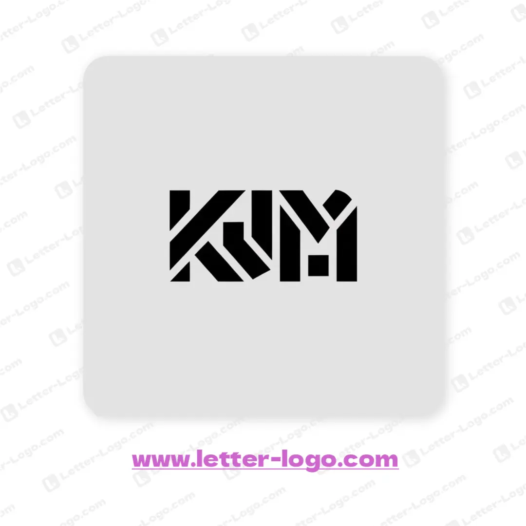 letter kjm logo professional