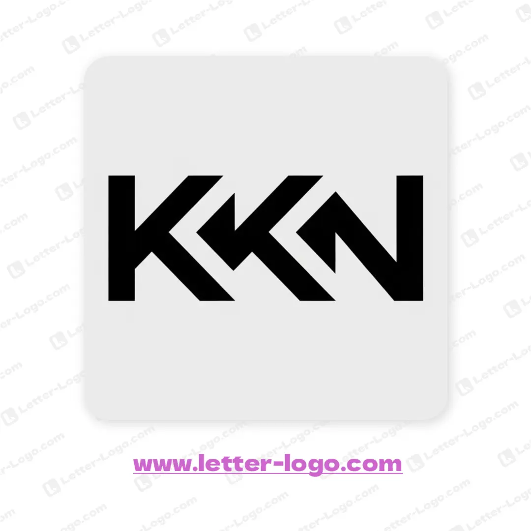 letter kkn logo minimalist