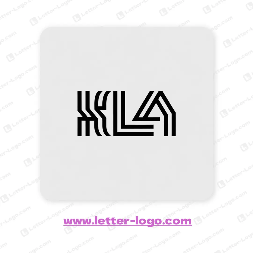 letter kla logo unique