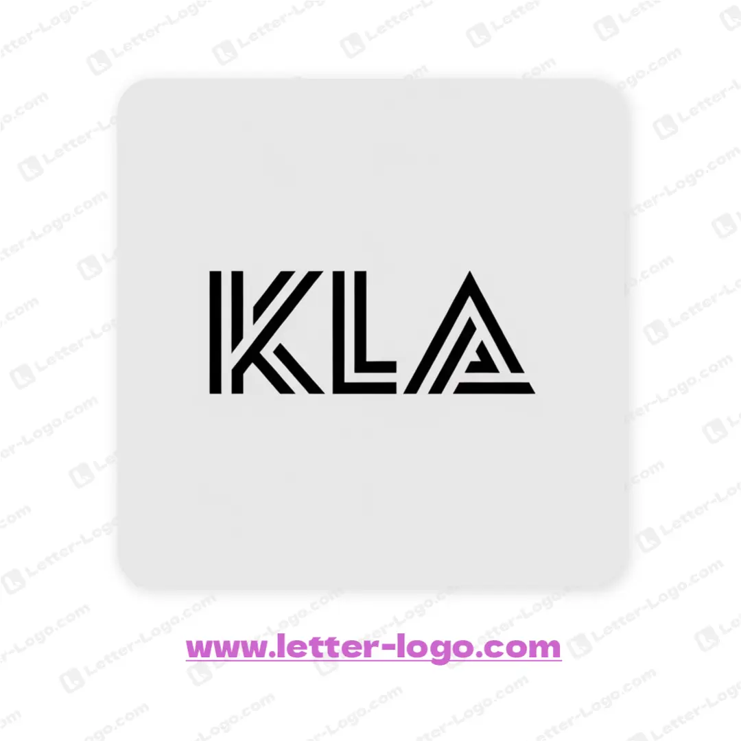 letter kla logo vector