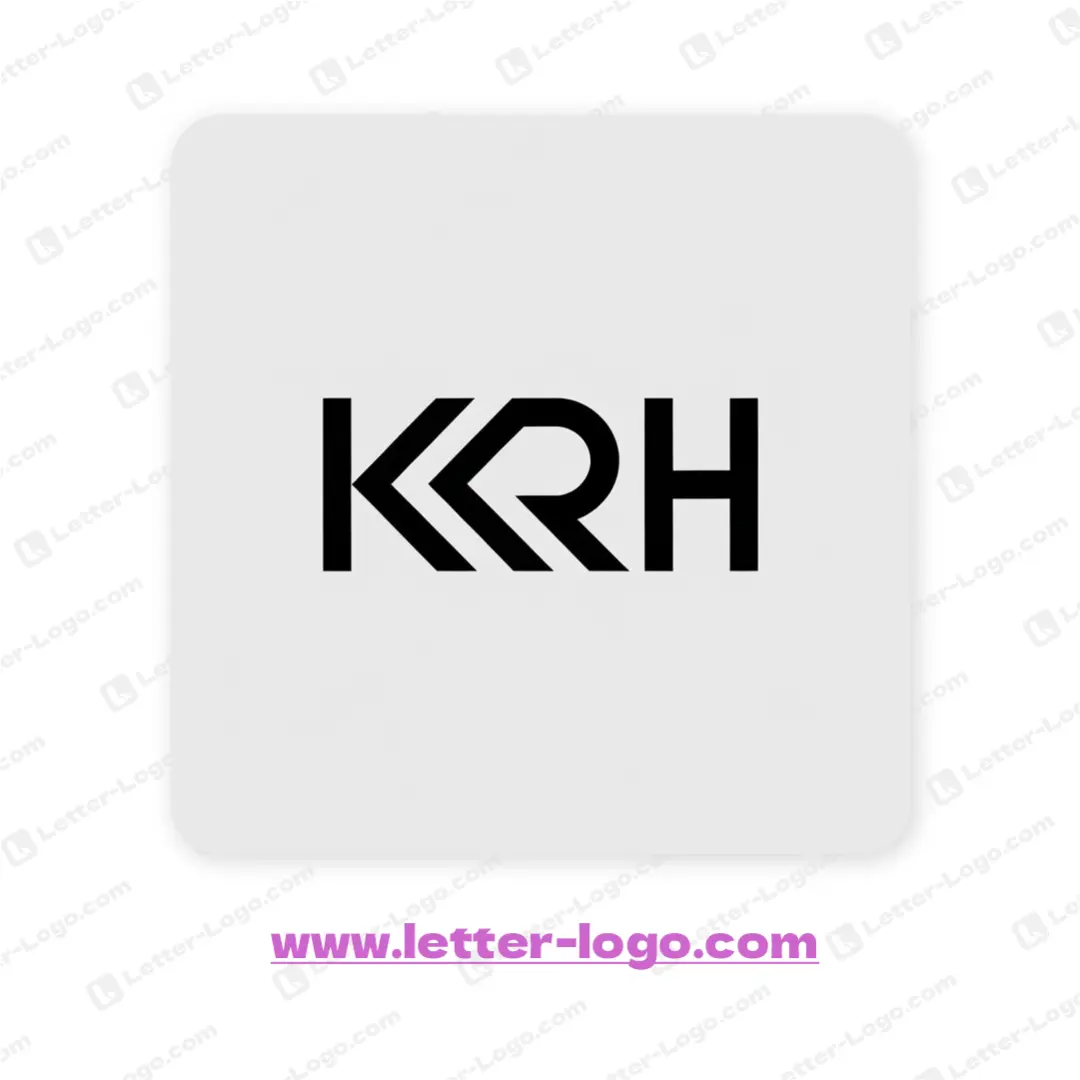 letter krh logo creative