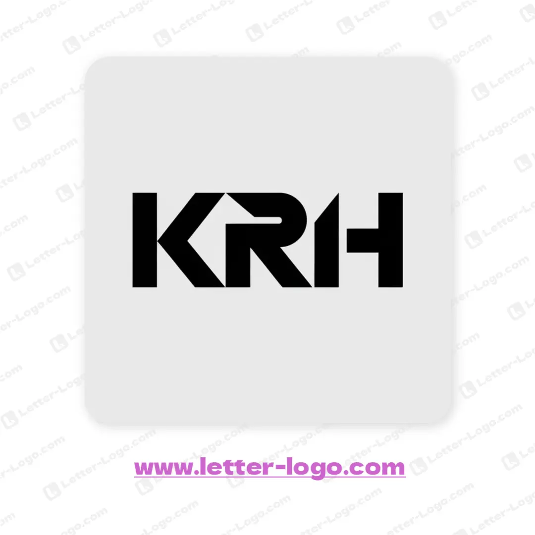 letter krh logo icon