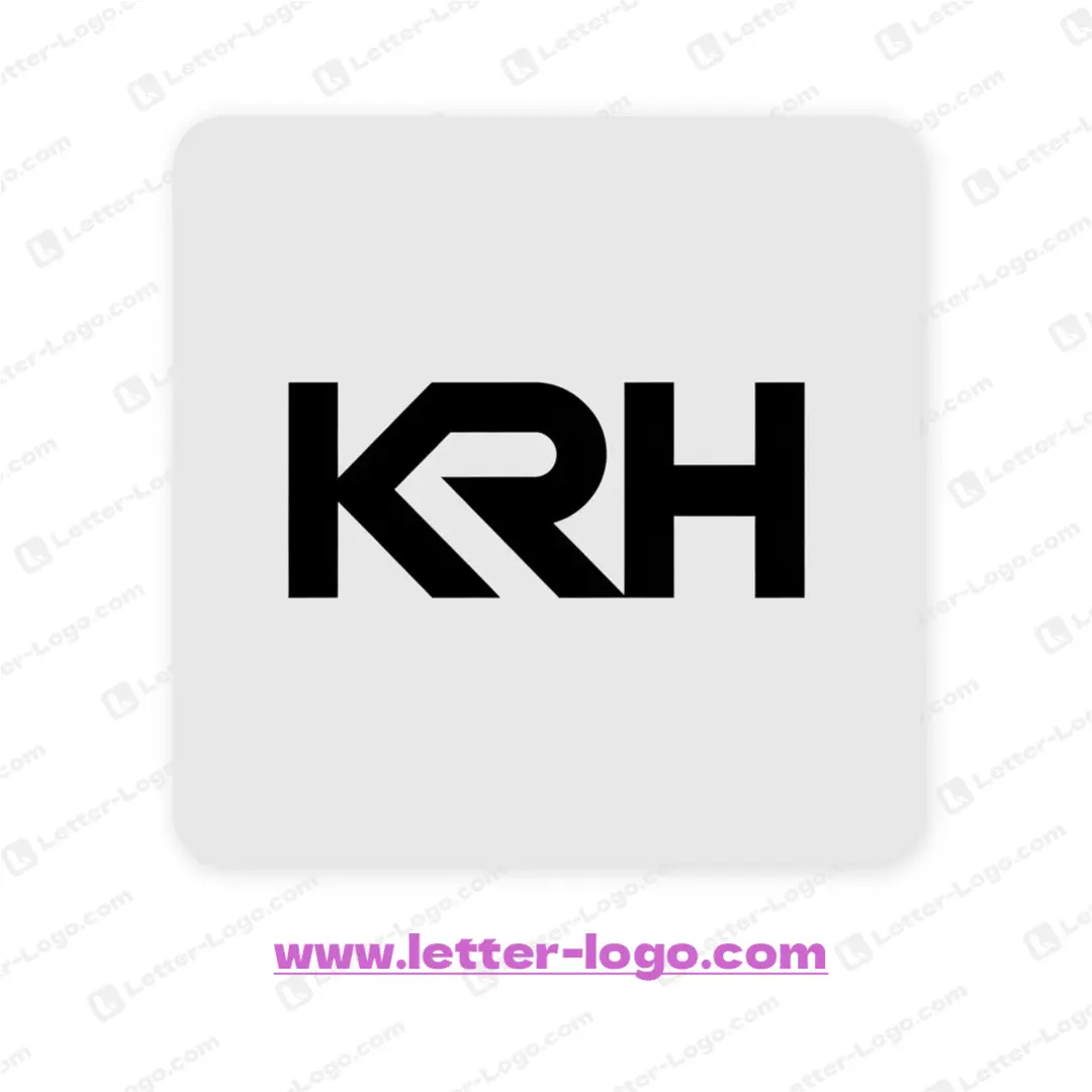 letter krh logo professional