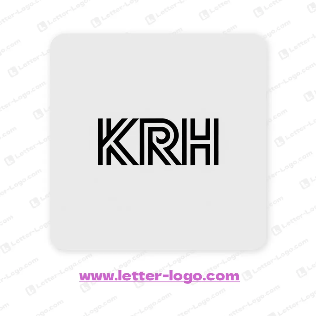 letter krh logo vector