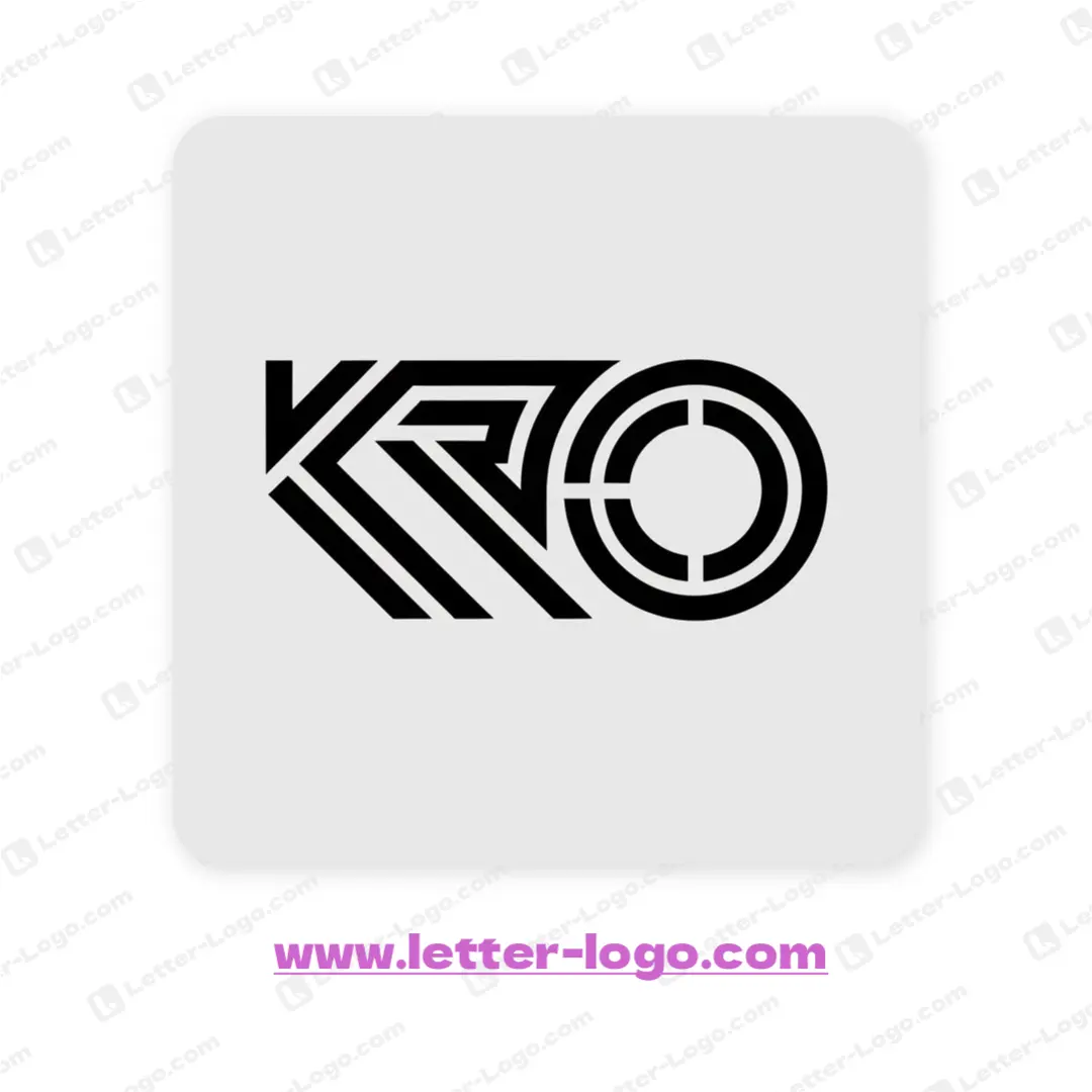 letter kro logo design