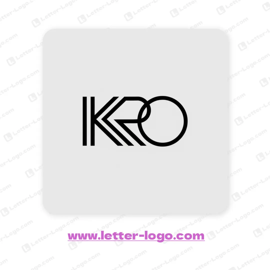 letter kro logo icon