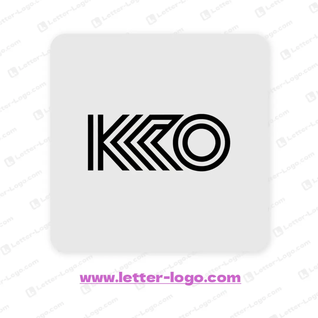 letter kro logo minimalist