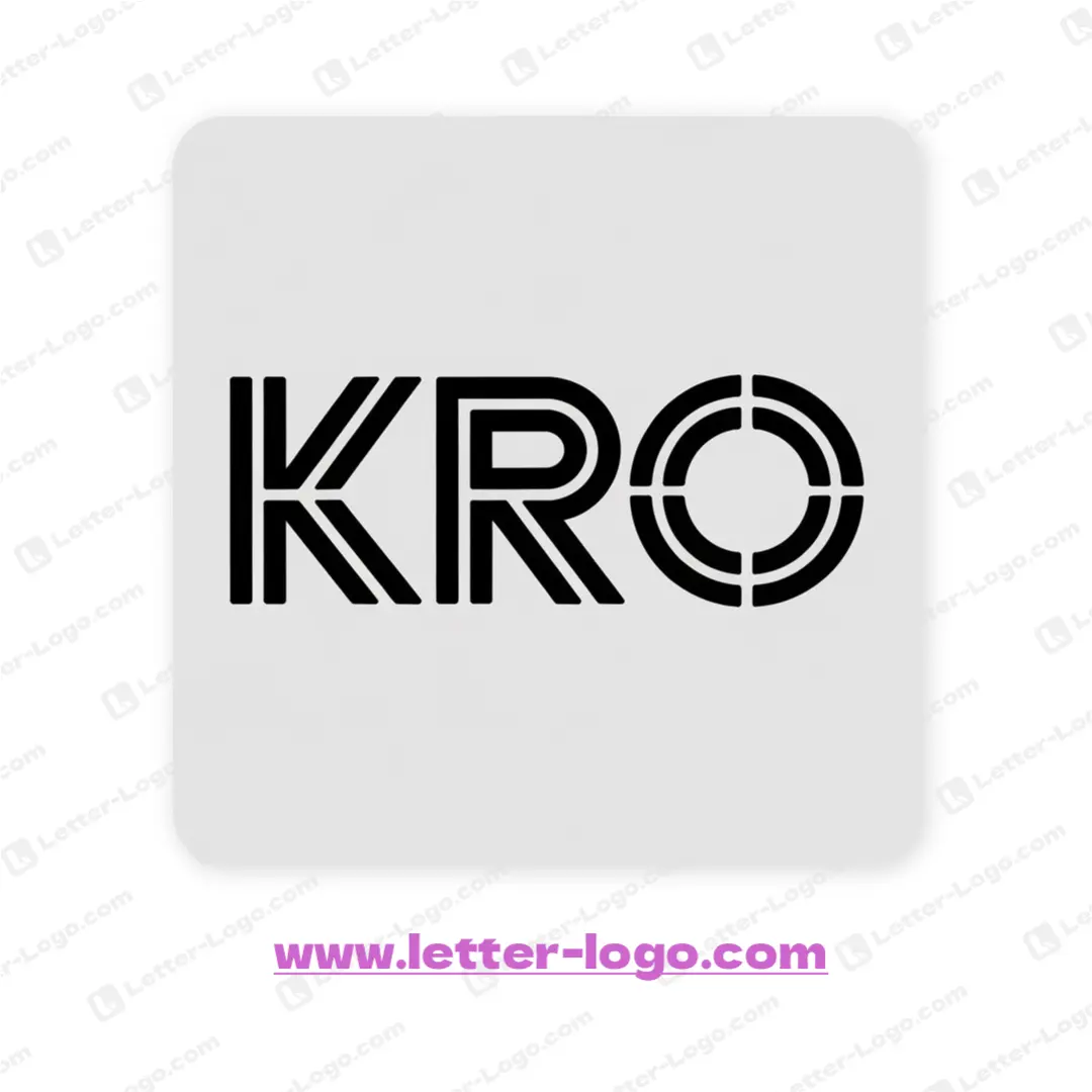 letter kro logo modern
