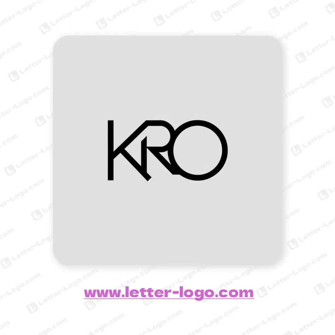 letter kro logo professional
