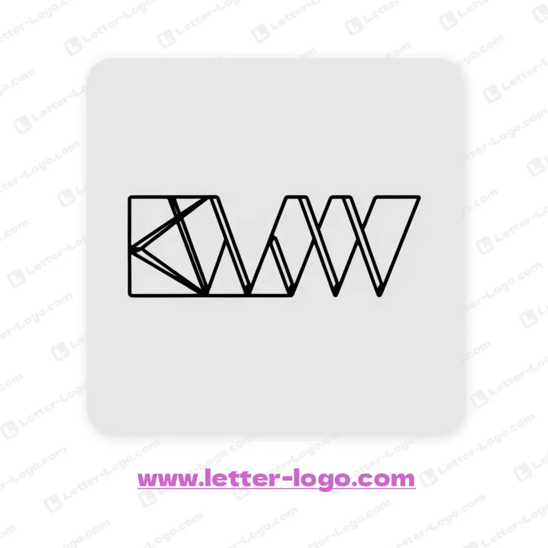 letter kww logo modern