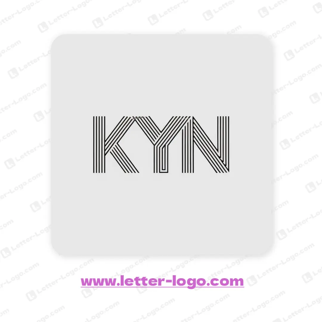 letter kyn logo vector