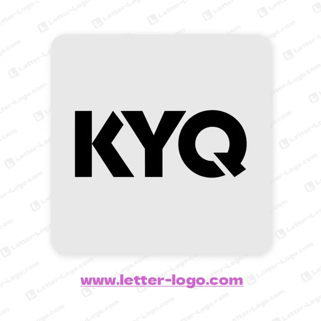 letter kyq logo minimalist