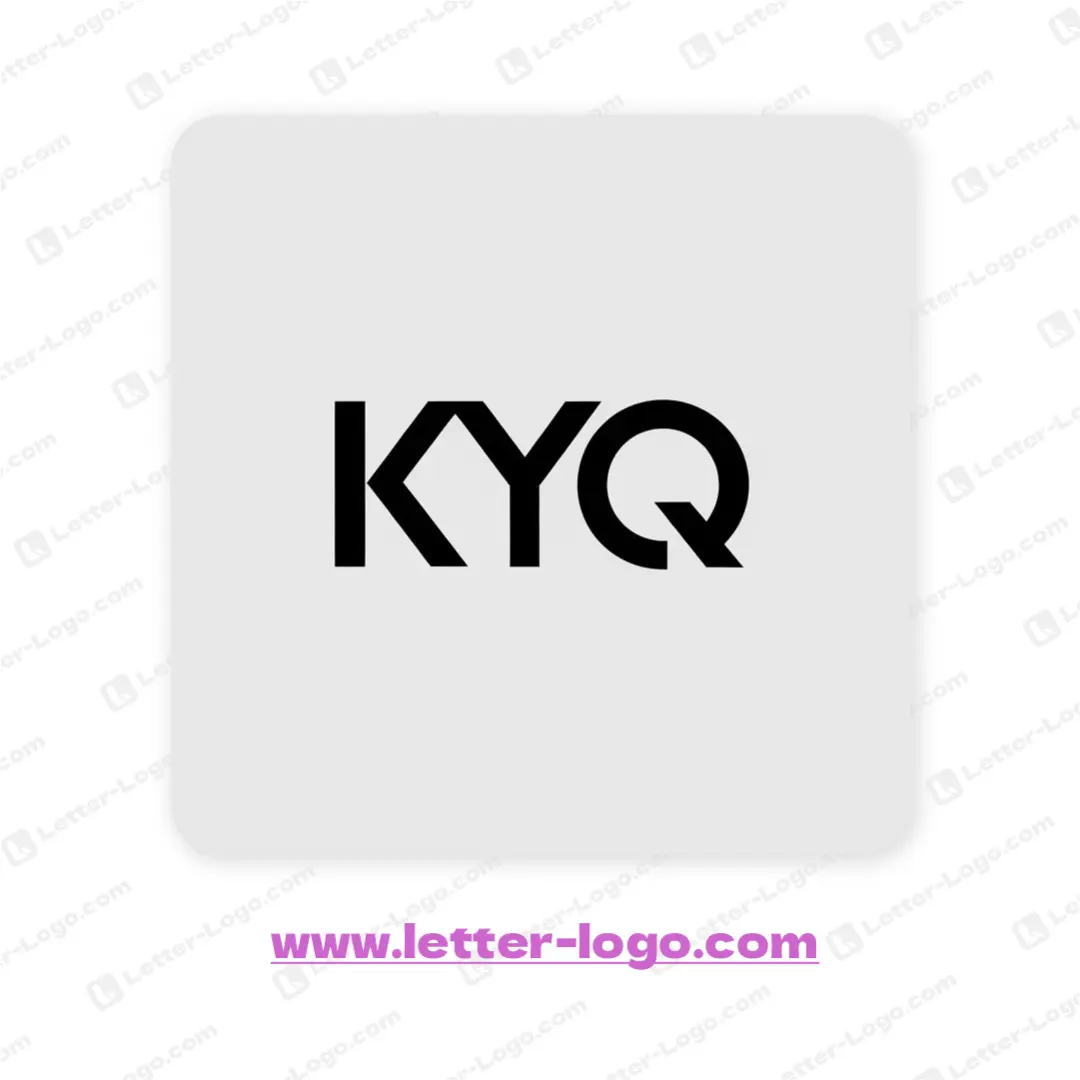 letter kyq logo modern