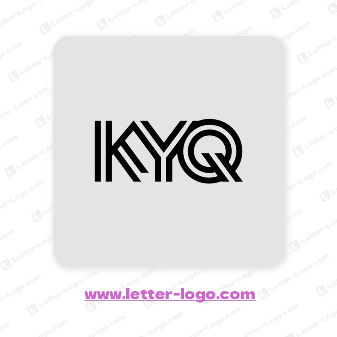 letter kyq logo vector