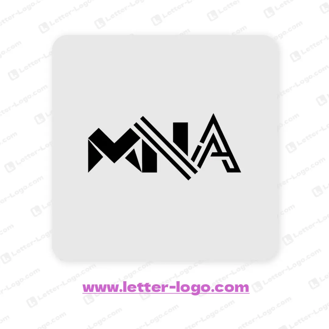 letter mna logo minimalist