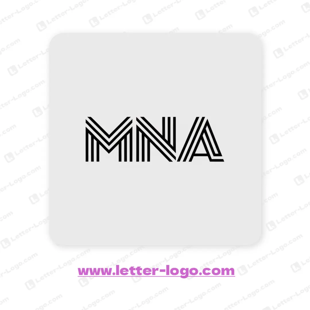 letter mna logo modern
