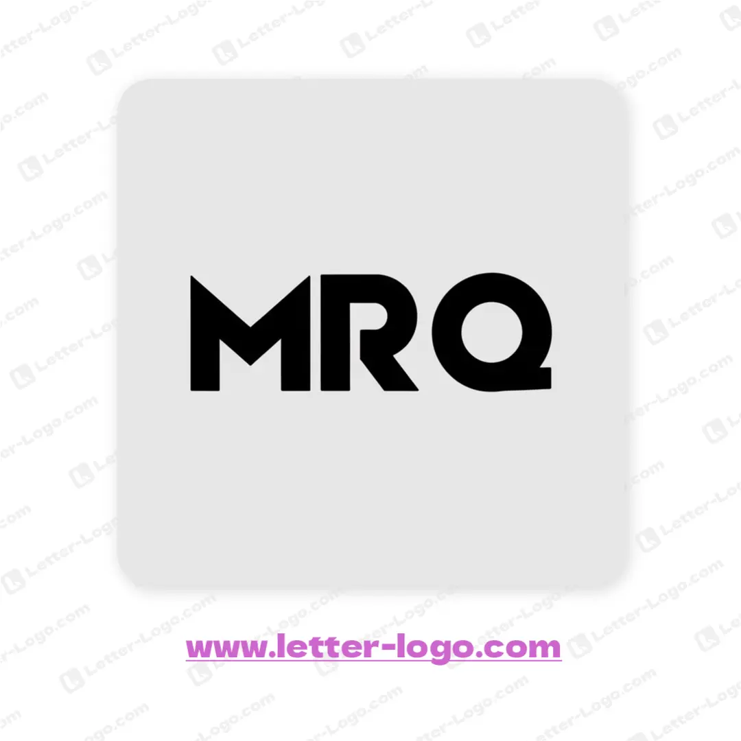 letter mrq logo minimalist