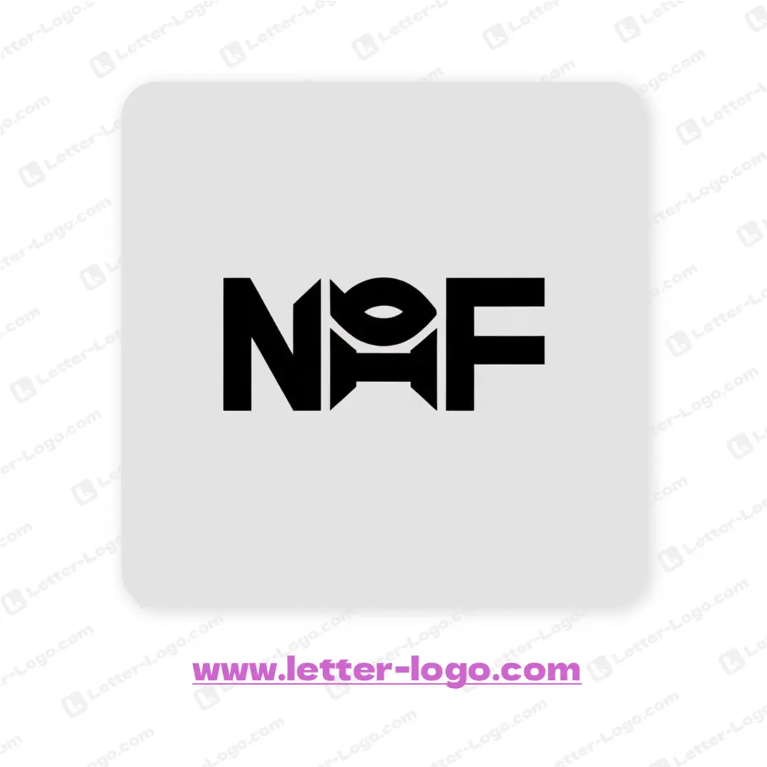 letter naf logo design