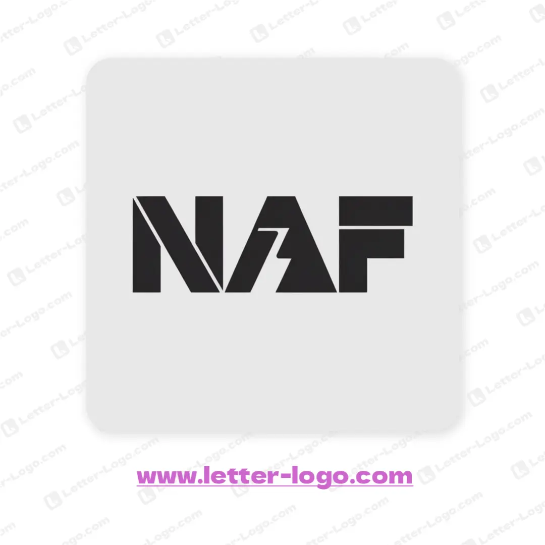 letter naf logo icon