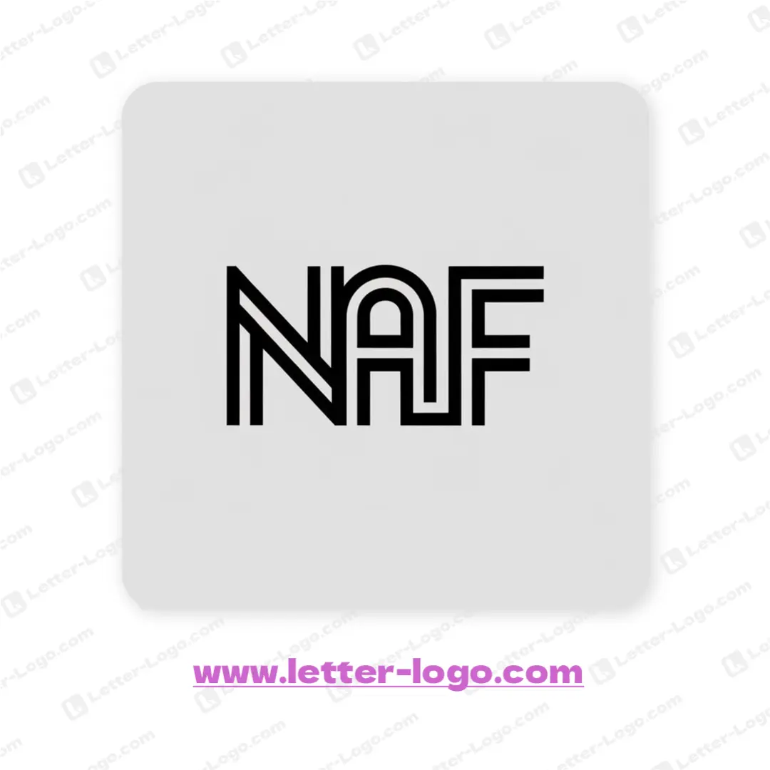 letter naf logo modern