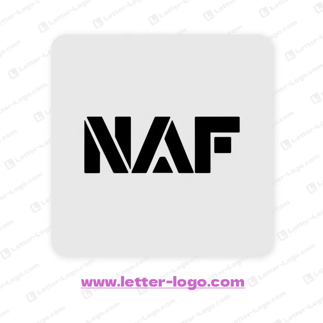 letter naf logo unique