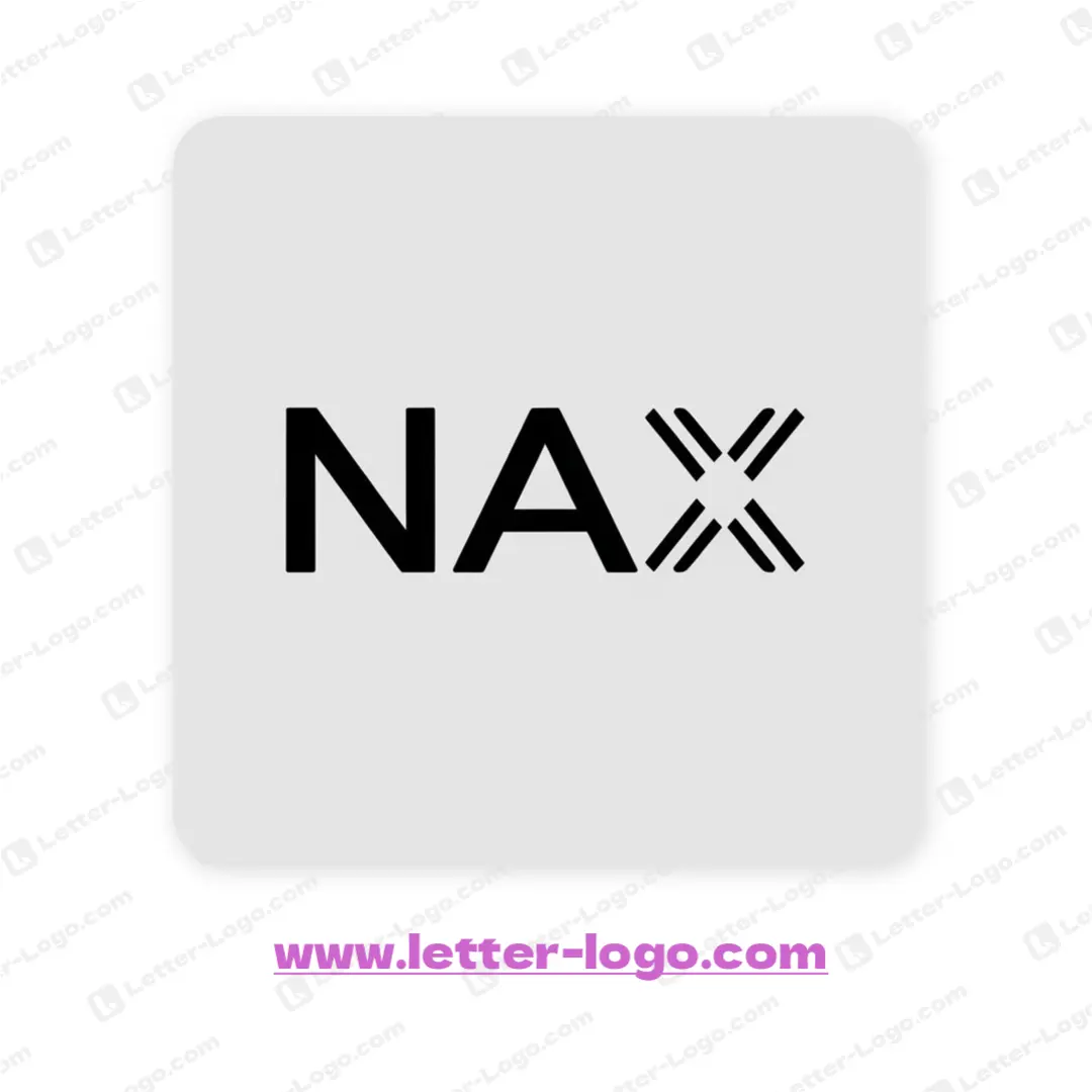 letter nax logo design