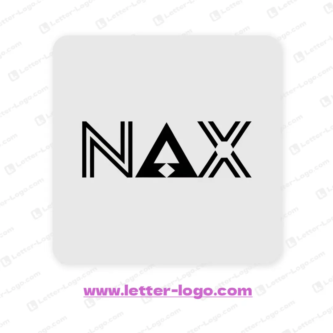 letter nax logo minimalist