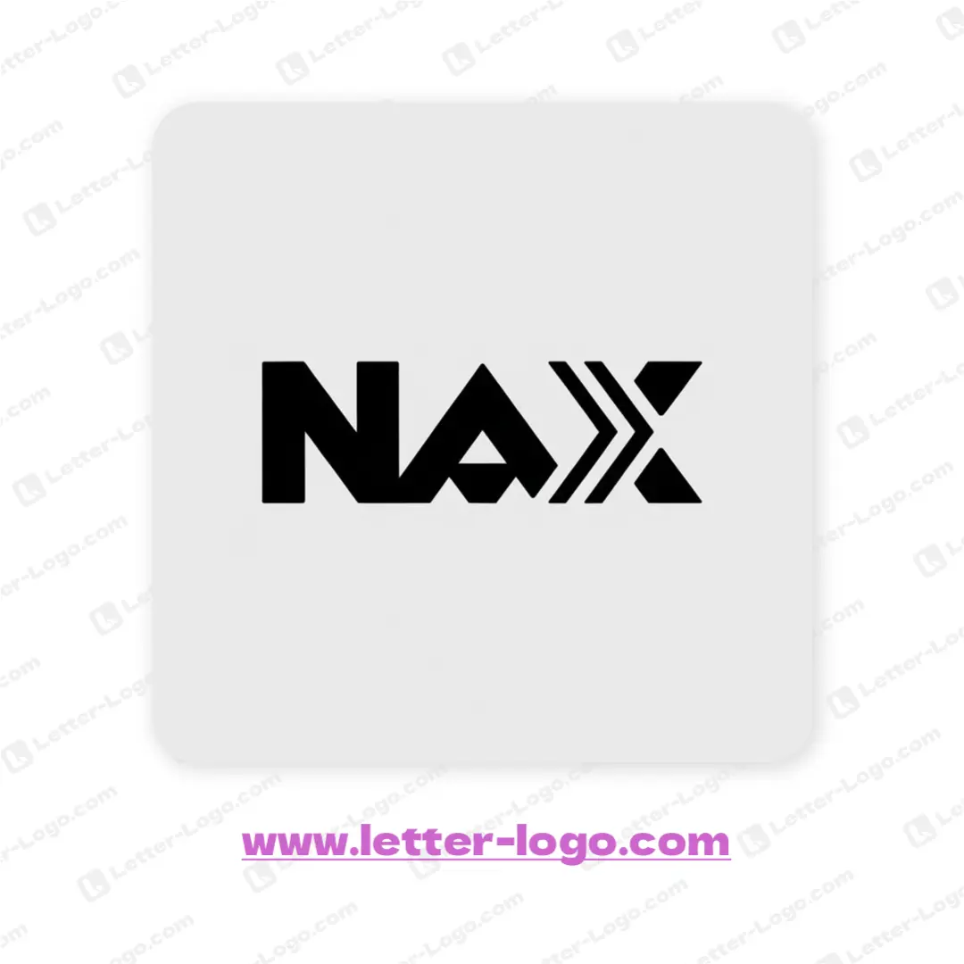 letter nax logo modern