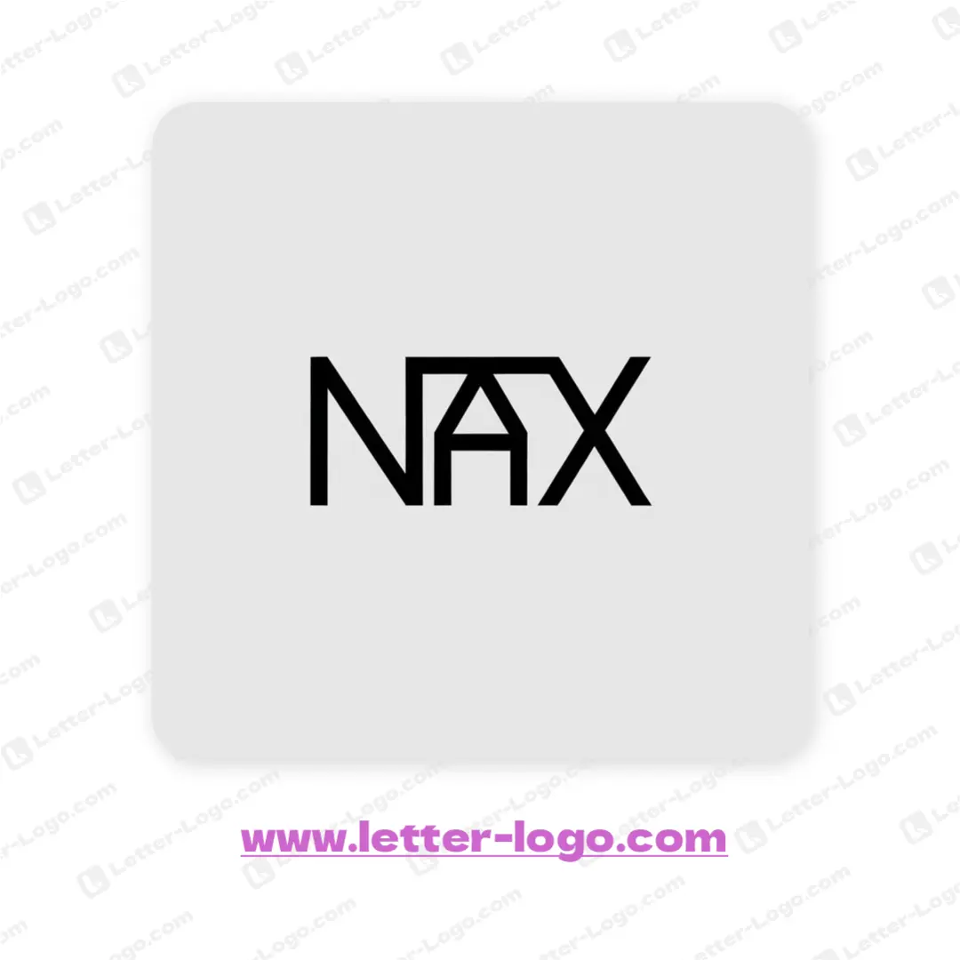 letter nax logo professional