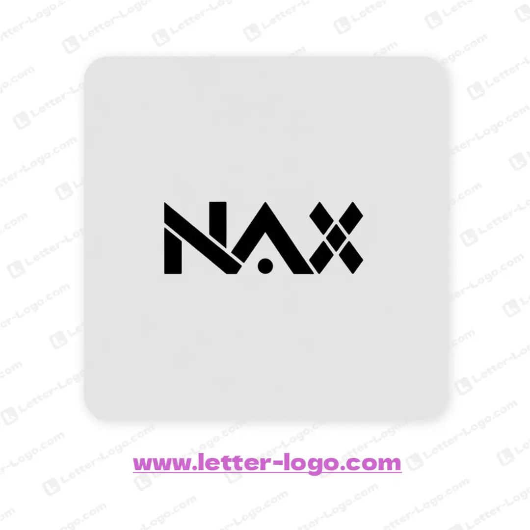 letter nax logo unique