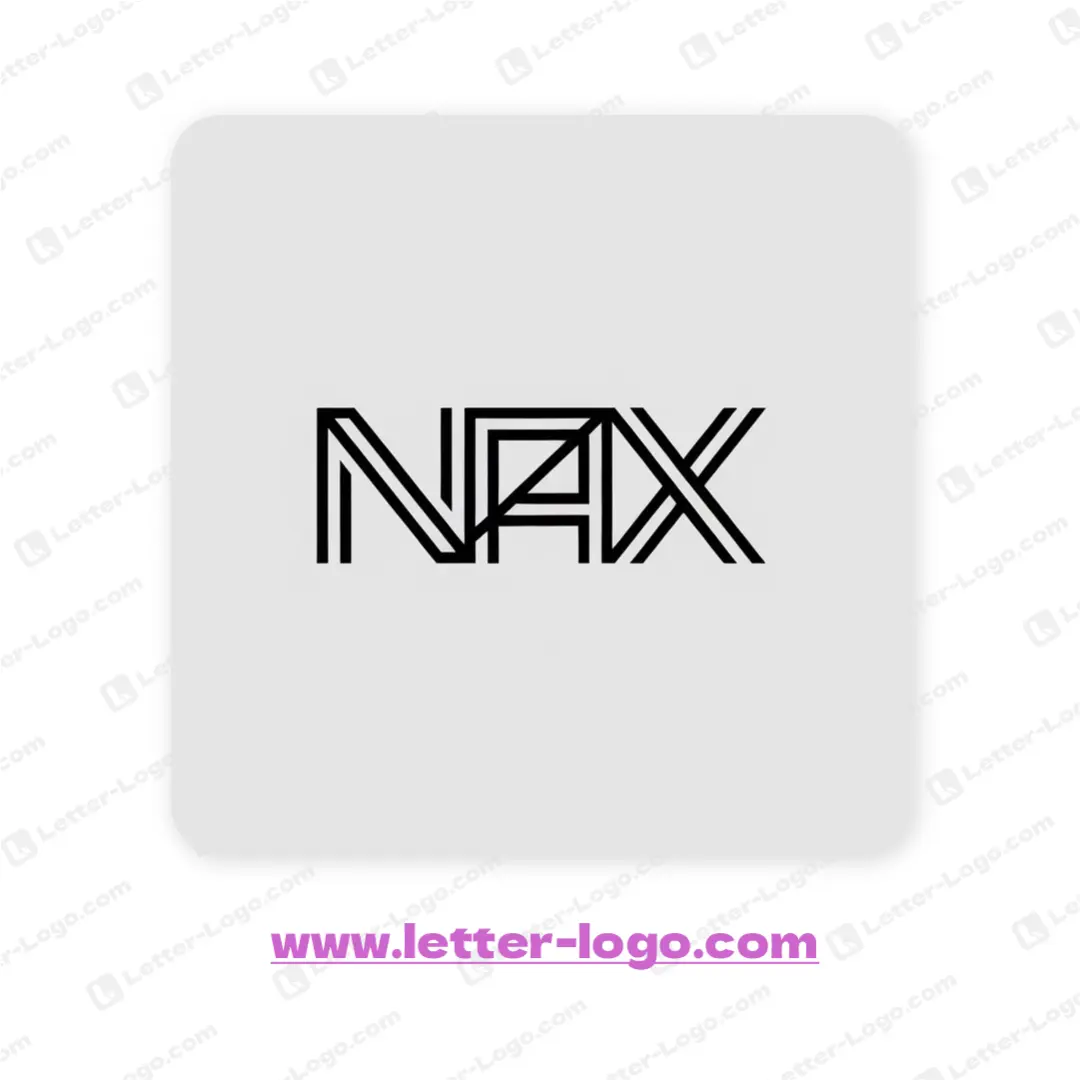 letter nax logo vector