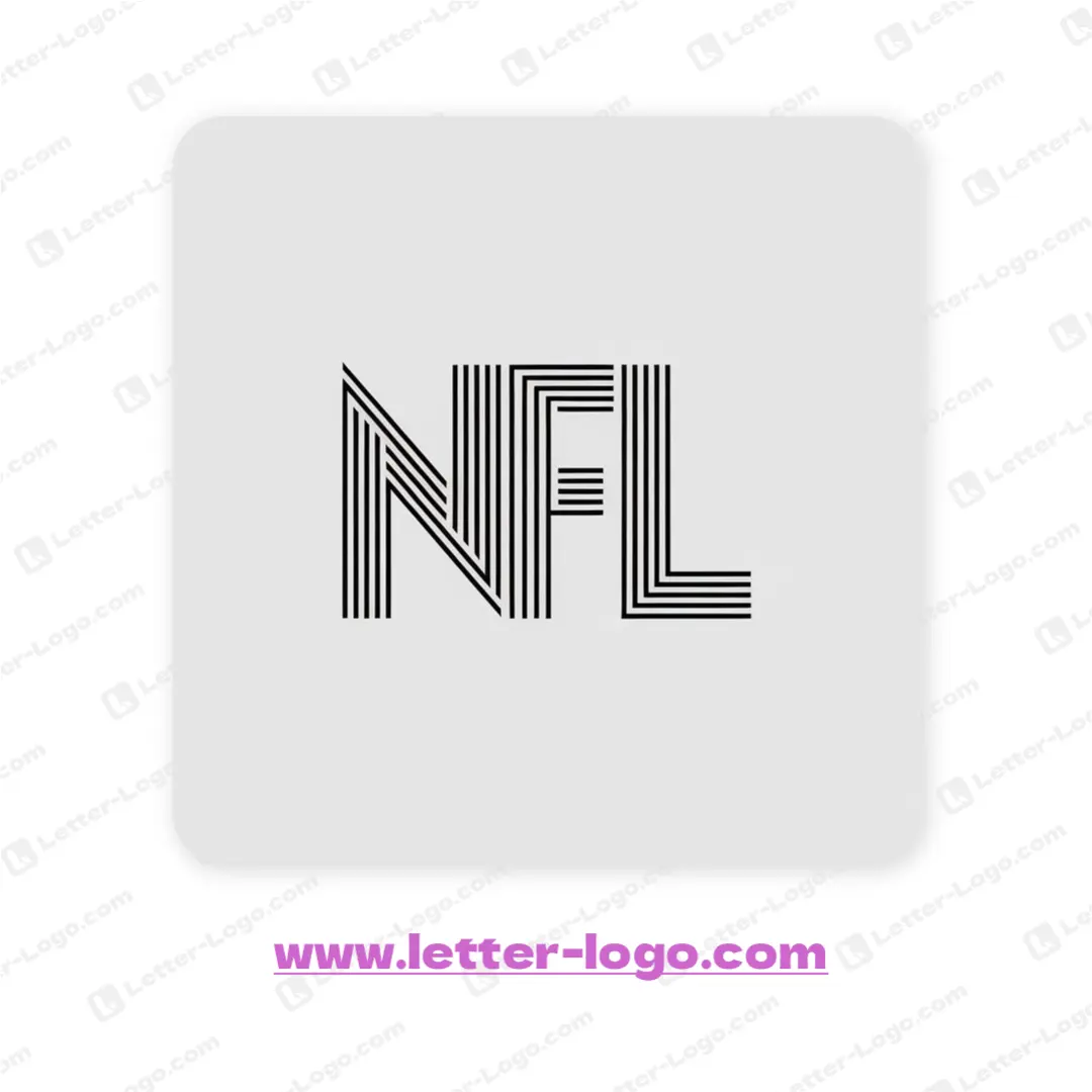 letter nfl logo design