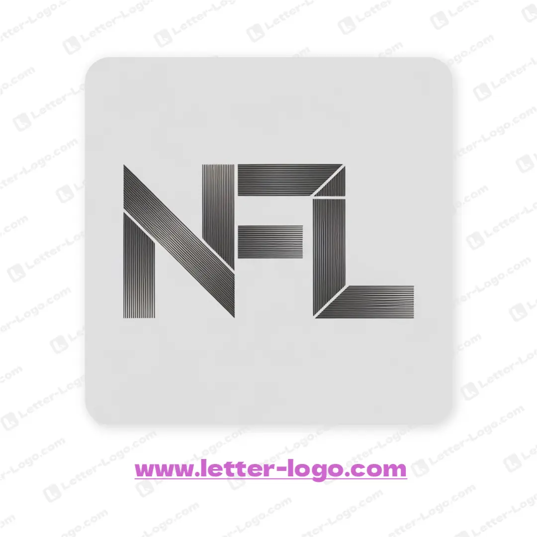 letter nfl logo modern