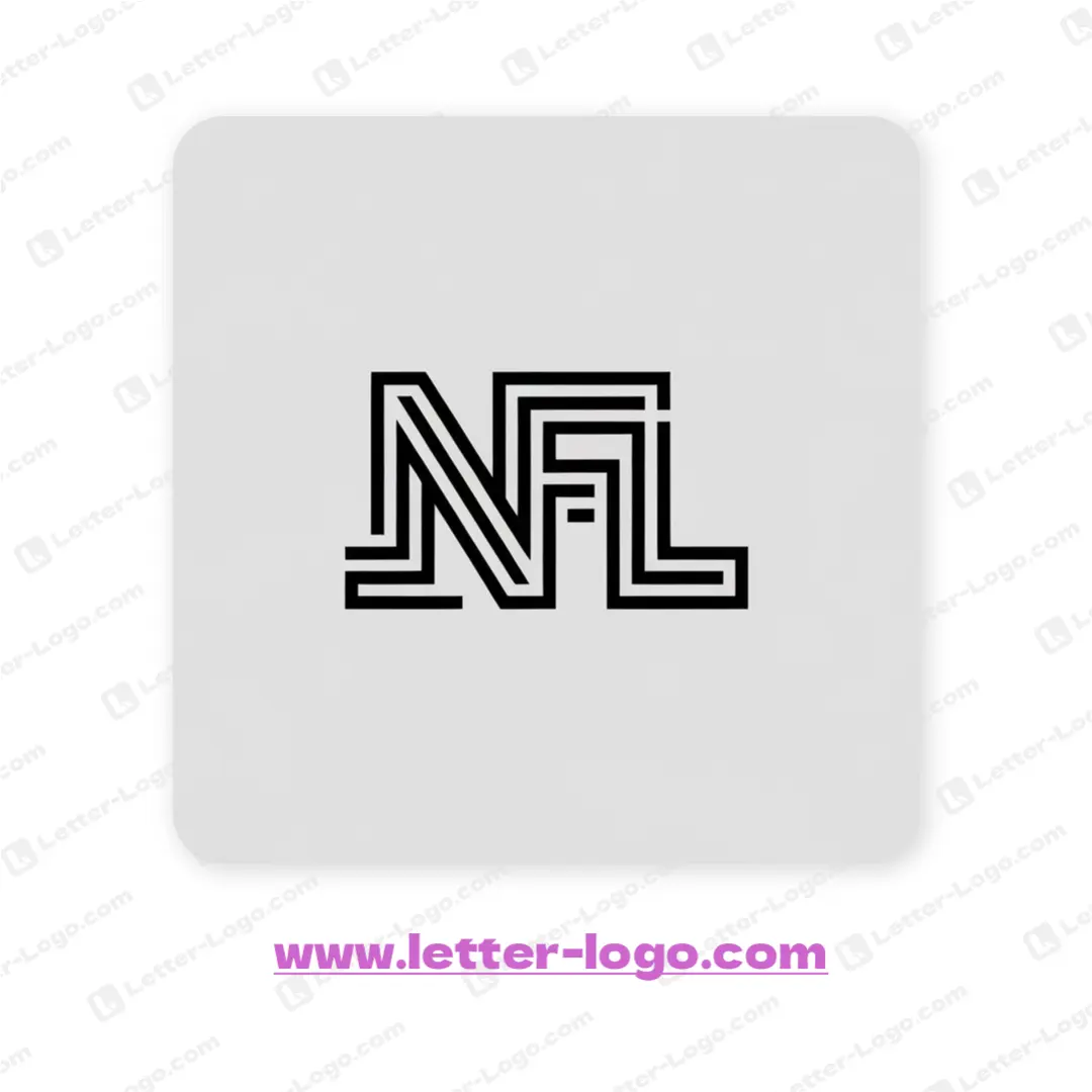 letter nfl logo professional