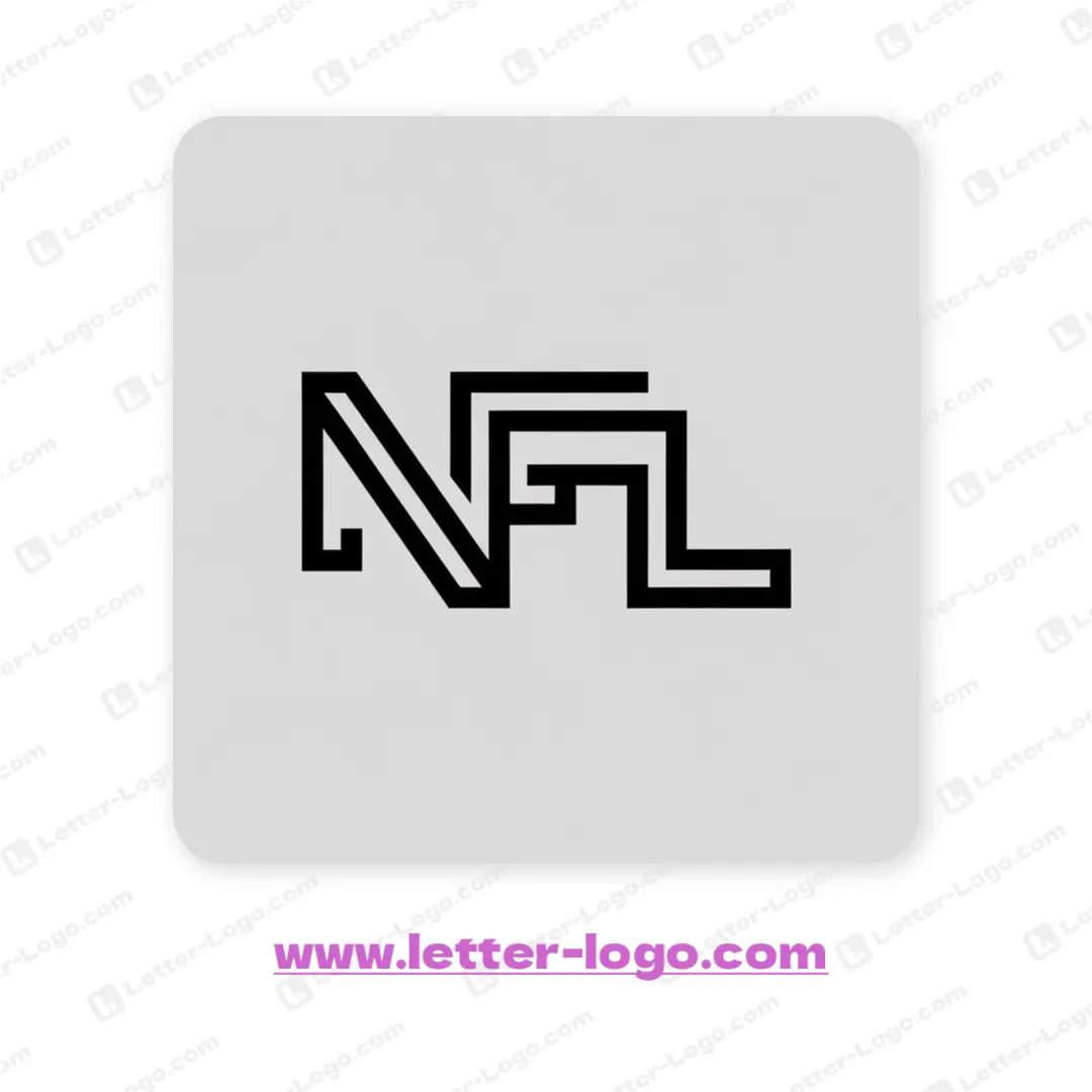 letter nfl logo unique
