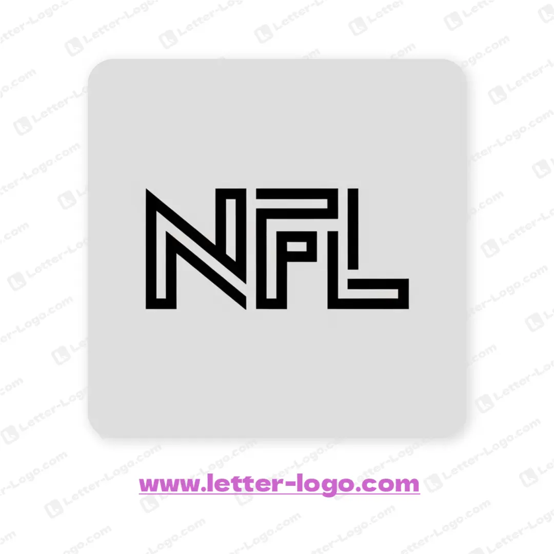 letter nfl logo vector