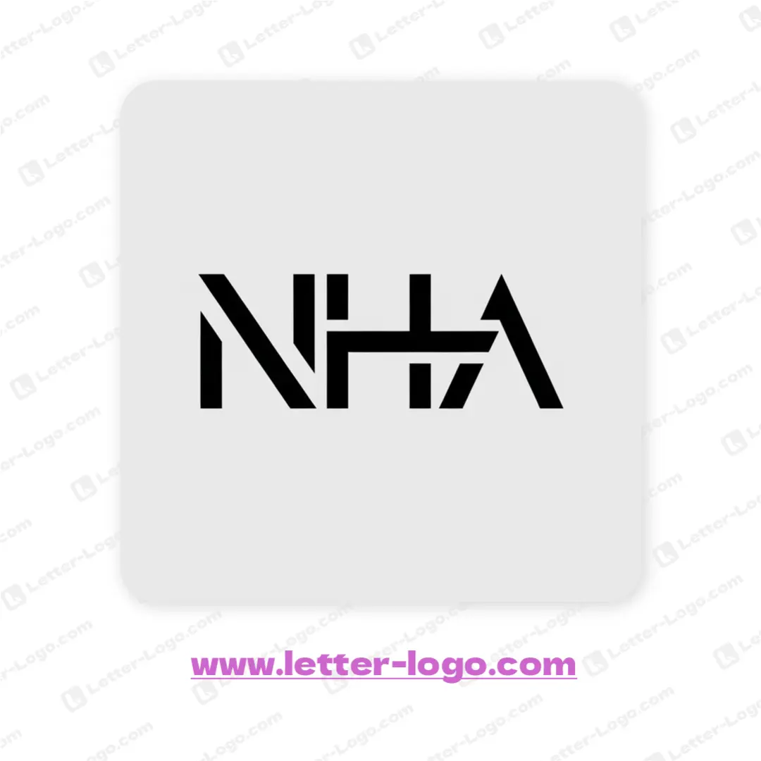 letter nha logo creative