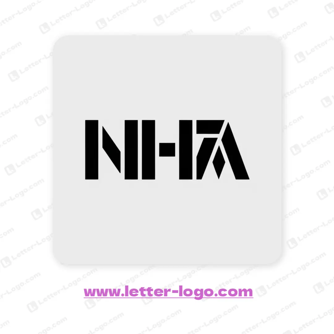 letter nha logo design